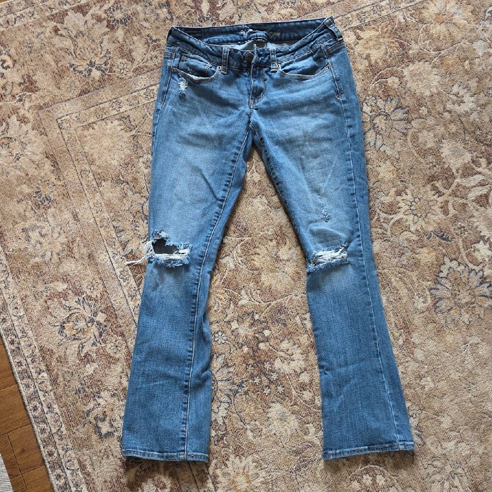 Vintage American Eagle Outfitters Light Blue Flare Jeans